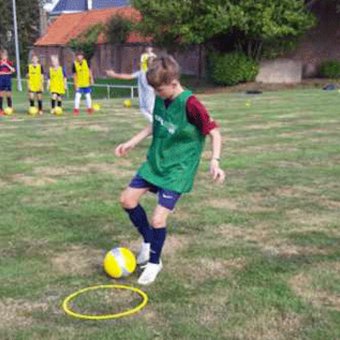 Photo : Option foot au collège
