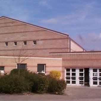 Vue extérieure de la salle d'EPS